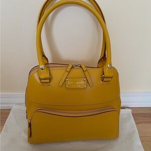 NWT Kate Spade Wellesley Small Maeda Satchel Mustard Leather Bag